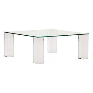Sklenený konferenčný stolík 85x85 cm Adularia – Kave Home vyobraziť