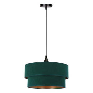 Závesné svietidlo v petrolejovej farbe s textilným tienidlom ø 35 cm Scopello – Candellux Lighting vyobraziť
