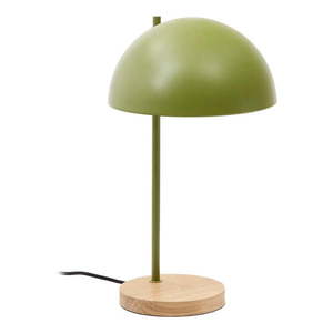 Zelená/v prírodnej farbe stolová lampa s kovovým tienidlom (výška 48, 5 cm) Catlar – Kave Home vyobraziť