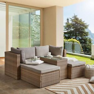 Ambia Garden TERASOVÁ SEDACIA SÚPRAVA plast, sklo, textil vyobraziť