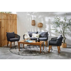 Ambia Garden TERASOVÁ SEDACIA SÚPRAVA drevo, kov, plast, textil vyobraziť