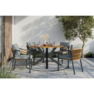 Ambia Garden ZÁHRADNÝ STÔL, drevo, kov, 130/75/130 cm vyobraziť