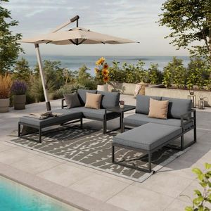 Ambia Garden TERASOVÁ SEDACIA SÚPRAVA 5-dielne, kov, textil vyobraziť