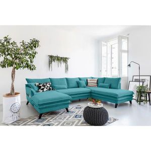 P & B SEDACIA SÚPRAVA, textil, tyrkysová vyobraziť