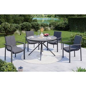 Ambia Garden ZÁHRADNÝ STÔL, kov, keramika, 120/120/74 cm vyobraziť
