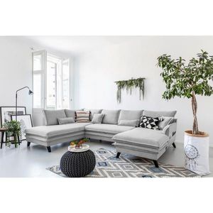 P & B SEDACIA SÚPRAVA, textil, svetlosivá vyobraziť