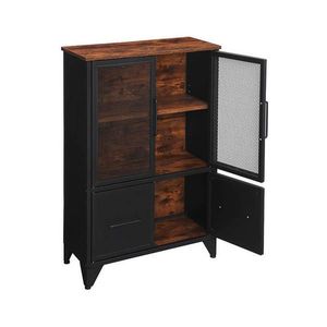 Boxxx KOMODA, hnedá, čierna, 70/100/33 cm vyobraziť