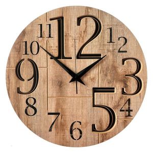 Ambia Home NÁSTENNÉ HODINY, čierna, farba duba košíčkatého, 57 cm vyobraziť