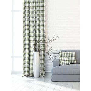 Dekoračná látka alebo záves, Dakar Karo 150 cm, zelený 150 cm vyobraziť