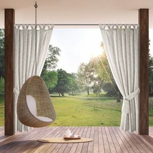 ArtFir Záves na terasu GARDEN 3 PU | biela/béžová 155 x 240 cm vyobraziť