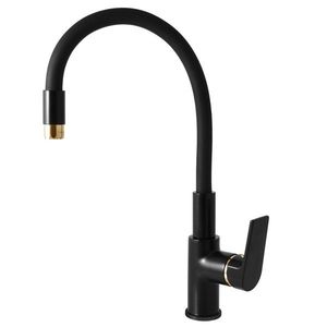 RAV Slezák RAV Slezák - Vodovodná batéria drezová s flexibilným ramienkom COLORADO čierna matná/zlato, Farba: čierna matná/zlato, Rozmer: 3/8'' CO119.5/10CMATZ vyobraziť