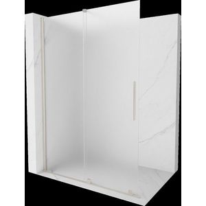 MEXEN/S - Velar Sprchová zástena posuvná Walk-in 130 x 200 cm, dekor 8 mm, nikel kefovaná 871-130-000-33-97 vyobraziť