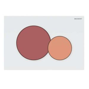GEBERIT - Sigma01 Ovládanie splachovania, karmínovo červená/oranžová/biela 115.770.FY.5 vyobraziť
