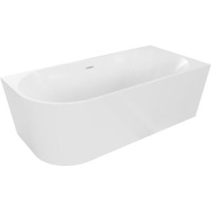 MEXEN/S - Mia voľne stojaca rohová vaňa pravá 180 x 80 cm, biela, sifón a prepad biela 52691808000P-20 vyobraziť