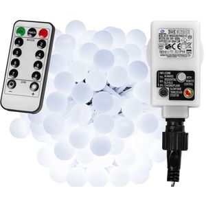 Vianočná LED reťaz - 10 m, 100 LED, studeno biela vyobraziť
