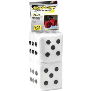 Dekorácia kocky Jolly biele 8x8 cm 2 ks vyobraziť