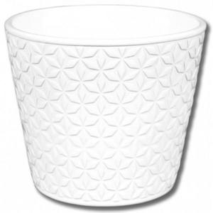 Obal na kvetináč Daisy Sedmokráska 13cm biely lesk vyobraziť