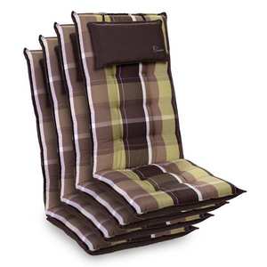 Blumfeldt Sylt, čalúnená podložka, podložka na stoličku, podložka na vyššie polohovacie kreslo, vankúš, polyester, 50 × 120 × 9 cm, 4 x čalúnenie vyobraziť