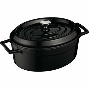 LAVA Metal Liatinový oválny hrniec čierna, 4, 8 l, pr. 29 cm vyobraziť