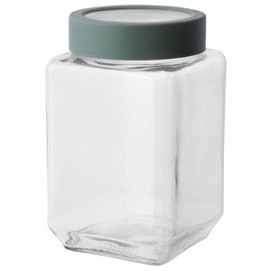 Altom Sklenená hranatá dóza s vekom 700 ml, zelená, 700 ml vyobraziť