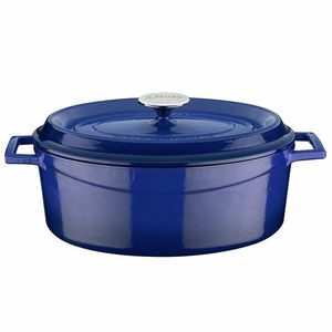 LAVA Metal Liatinový oválny hrniec modrá, 7 l, pr. 31 cm vyobraziť