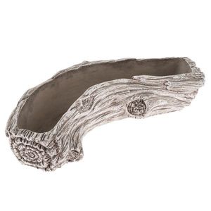 Betónový kvetináč Tree trunk sivá, 27 x 13 cm vyobraziť