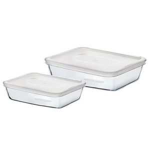 Pyrex Súprava sklenených dóz 2 ks, 1, 5 l + 2, 6 l vyobraziť