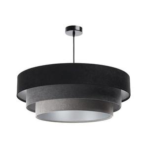 Luster na lanku TRINITI 1xE27/60W/230V čierna/šedá vyobraziť