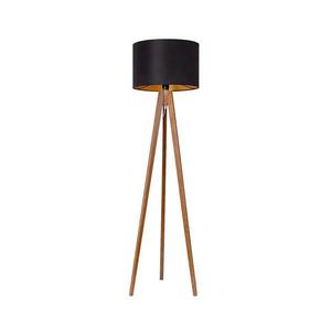 Stojacia lampa ROLLER 1xE27/60W/230V dub čierna/zlatá vyobraziť