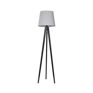 Stojacia lampa CONE 1xE27/60W/230V wenge šedá vyobraziť