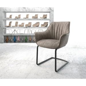 Jedálenská stolička Keila-Flex s podrúčkami taupe vintage konzolový vyobraziť