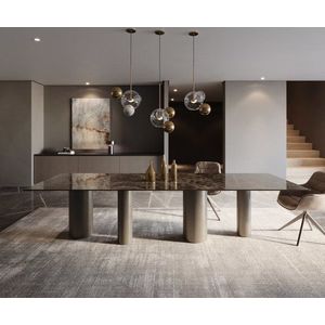 Jedálenský stôl Hrana 300x100 keramická Laminam® Emperador Extra vyobraziť