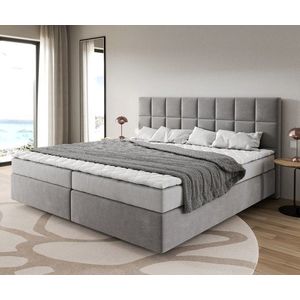 Boxspringová posteľ Dream-Great 200x200 cm z mikrovlákna s matracom vyobraziť