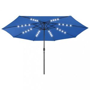 Záhradný slnečník s LED svetlami Ø 400 cm Dekorhome vyobraziť