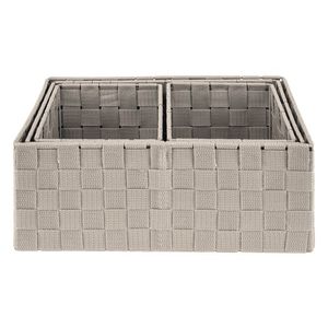 LIVARNO home Závesný regál/Úložné košíky (súprava úložných košíkov, 4-dielna, béžová) vyobraziť