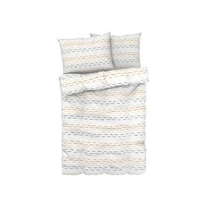 LIVARNO home Posteľná bielizeň z bavlneného saténu, 200 x 220 cm (čiary) vyobraziť