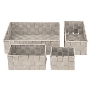 LIVARNO home Závesný regál/Úložné košíky (organizér, béžová) vyobraziť