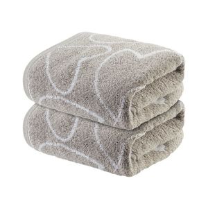 LIVARNO home Froté uteráky, 50 x 100 cm, 2 kusy (bledosivá/srdiečka) vyobraziť