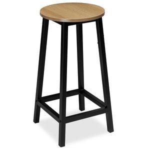 Barová židle FLINT modern oak/černá vyobraziť