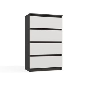 Komoda Malwa M4 70 cm antracit/bílá vyobraziť