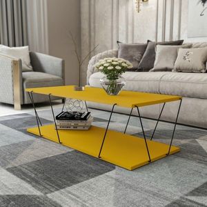 Konferenčný stolík Labranda 120 cm žltý vyobraziť