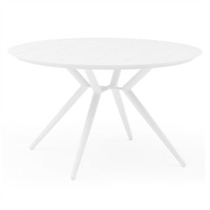Kulatý zahradní stůl Piretto 126, 5 cm bílý vyobraziť