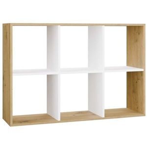 Regál Malax 2x3 110 cm dub Artisan/bílý vyobraziť