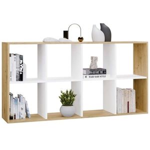 Regál Malax 2x4 147 cm dub Artisan/bílý vyobraziť