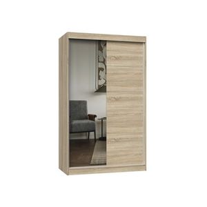 Šatní skříň Iga 120 cm se zrcadlem dub Sonoma vyobraziť