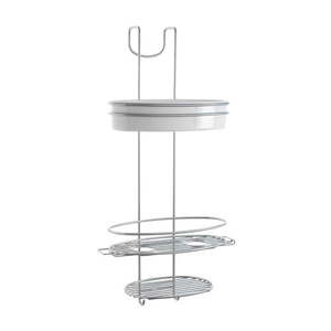 Trojposchodová závesná polica do sprchy s misou Metaltex Buttler, výška 58 cm vyobraziť