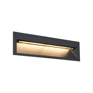 Moderné zapustené nástenné svietidlo čierne 28 cm vrátane LED IP65 - Mert vyobraziť