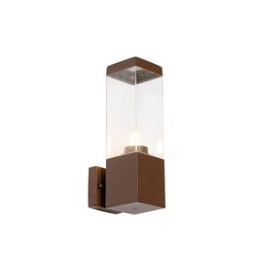 Moderná vonkajšia nástenná lampa hrdzavohnedá IP44 - Malios vyobraziť
