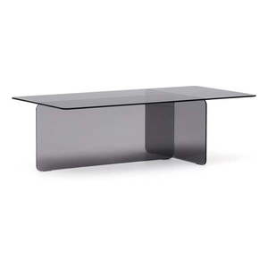 Sivý sklenený konferenčný stolík 60x120 cm Zaren – Kave Home vyobraziť