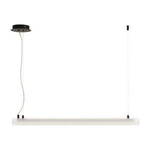 Čierno-biele LED stropné svietidlo so skleneným tienidlom 13x80 cm Vauxall – Kave Home vyobraziť